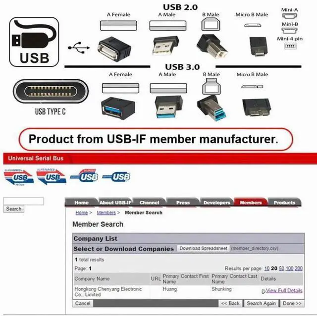 Alt view image 4 of 7 - Panel Mount USB2.0 Type-A Male to Lockable Thumbscrew Type-B Male Cable for Industrial Camera, Robot, Scanner & Storage Drive