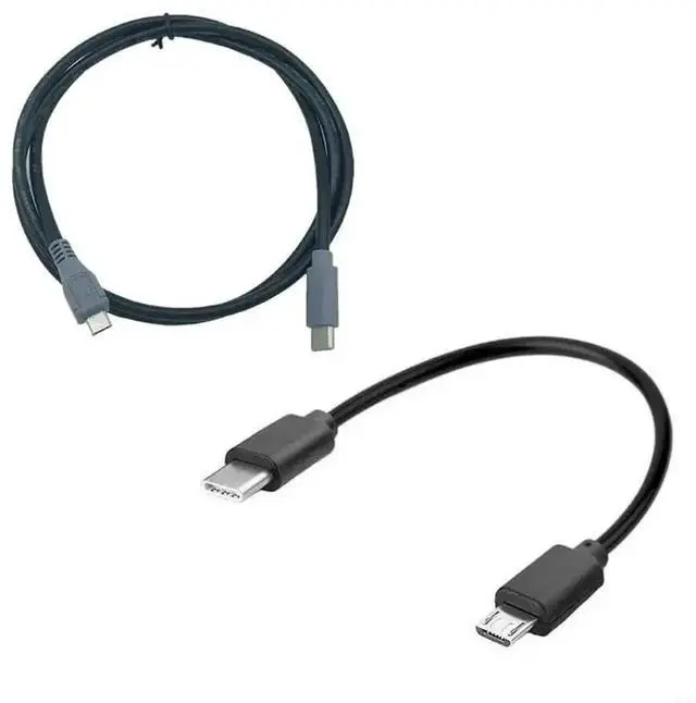 Alt view image 3 of 3 - 30cm USB C to Micro USB Cable, Type C Male to Micro USB Male OTG Charging Data Sync Cord for Mobile Phones