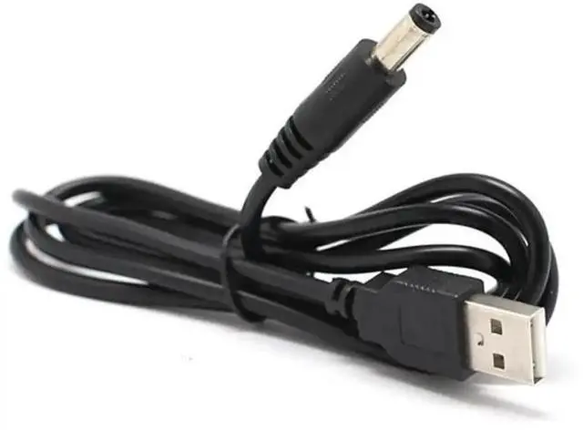 Alt view image 3 of 6 - 1M USB to DC 5.5*2.1mm Charging Cable, 5V Power Supply Cord for Router, Computer & Electronic Devices