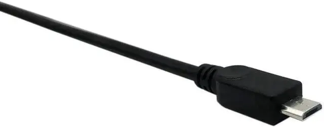 Alt view image 2 of 6 - 50cm Micro USB 5Pin Male to USB 2.0 Type-B Female Cable, Panel Mount Data & Charging Cord with Screw Holes