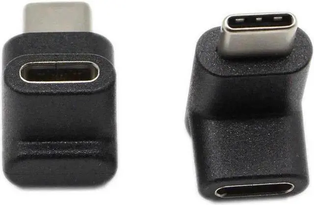 Alt view image 4 of 7 - 2 Pack Up & Down Angled USB-C Adapter, 100W Fast Charging 4K Video Type-C Connector