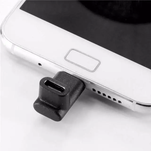 Alt view image 2 of 7 - 2 Pack Up & Down Angled USB-C Adapter, 100W Fast Charging 4K Video Type-C Connector