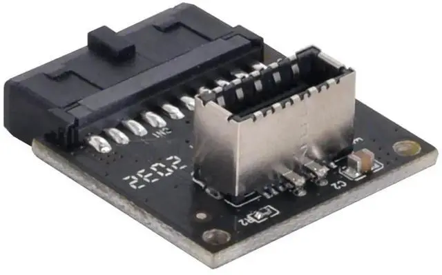 Alt view image 5 of 7 - USB 3.1 Type-E Front Panel Socket to USB 3.0 20Pin Header Male Extension Adapter for Motherboard