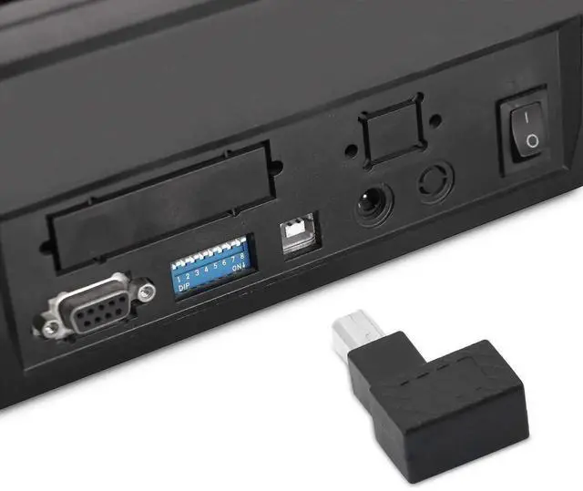 Alt view image 6 of 6 - 2 Pack 90 Degree Right Angle USB 2.0 Type-B Male to Female Printer Adapter, 480Mbps Plug & Play Connector for PC and Printers