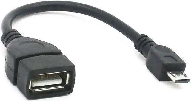 Alt view image 2 of 4 - 2 Pack Micro USB to USB 2.0 OTG Adapter, Micro USB Male to USB Female On-The-Go Connector for Samsung, LG and Android Phones (Black)