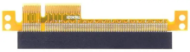 Alt view image 7 of 7 - PCI-E 4X to 16X Riser Card, Male to Female PCIe Express Extender Converter Adapter