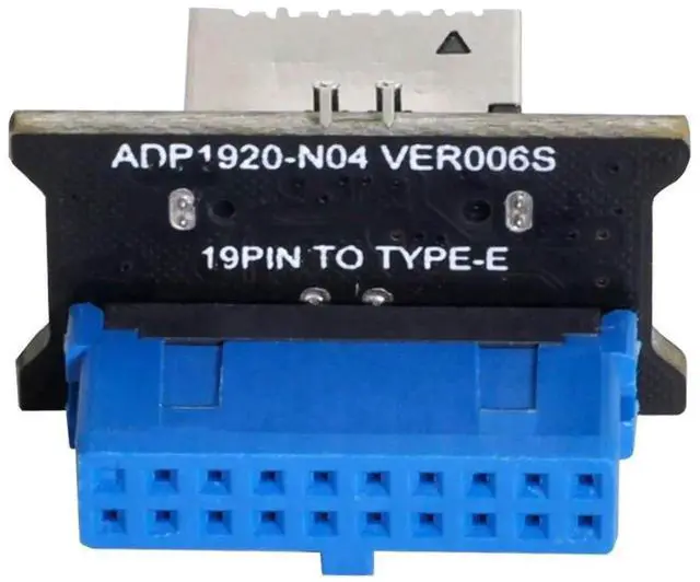 Main image of Motherboard 19/20Pin to USB 3.1 Type-E Front Panel Vertical Adapter, USB 3.0 Header to Type-C Socket Converter