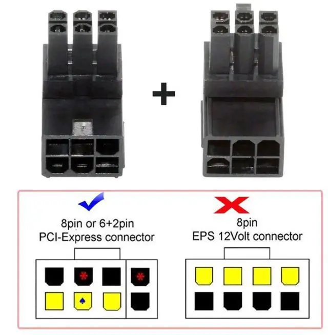 Alt view image 5 of 7 - 2 Pack 90 Degree ATX 6Pin GPU Power Adapter, Angled Graphics Card Power Connector