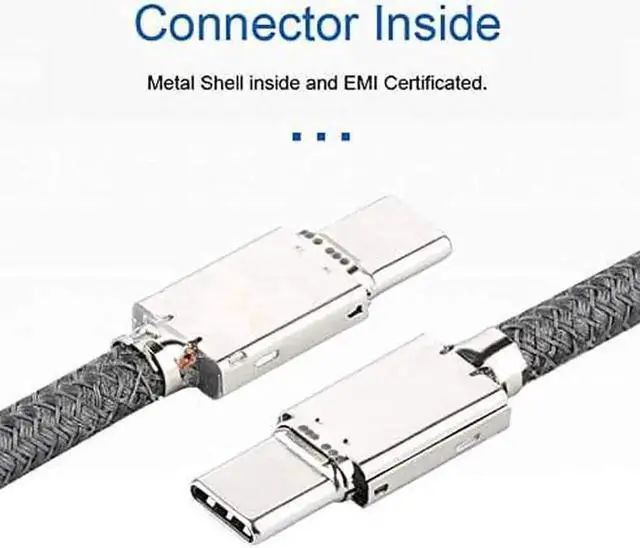 Alt view image 5 of 7 - 4.92FT USB-C to USB-C Cable, USB 3.1 Gen2 10Gbps Data & Video Cord for Phone, Tablet, Laptop