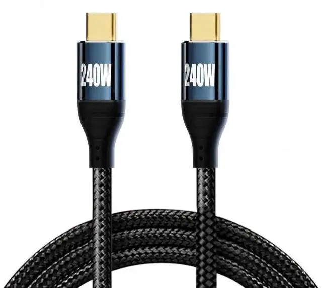 Alt view image 7 of 7 - 50CM USB-C to USB-C Cable, 240W 48V 5A Fast Charging Cord, 480Mbps Data Cable for Laptop, Tablet, Phone
