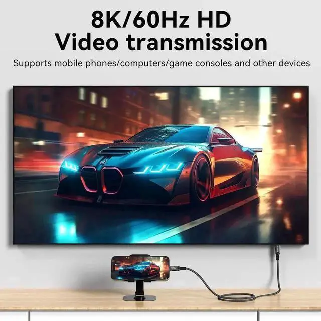 Alt view image 7 of 7 - 1.6FT USB C Cable, 240W PD Fast Charging, USB4 40Gbps Data Cable, 8K@60Hz HD Display, Thunderbolt 4/3 Compatible for iPhone 16, MacBook, Hub, Docking