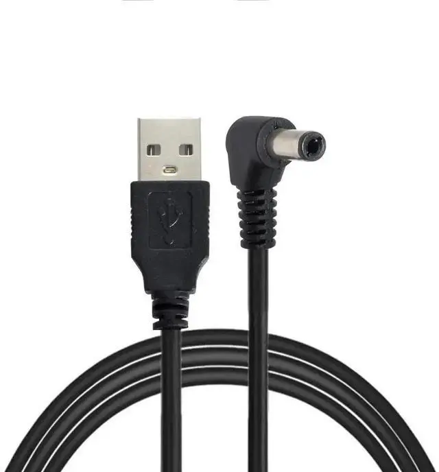 Alt view image 4 of 6 - 100cm USB 2.0 A Male to 90° Right Angle 5.5x2.5mm DC Power Cable, 5V Barrel Connector Charging Cord