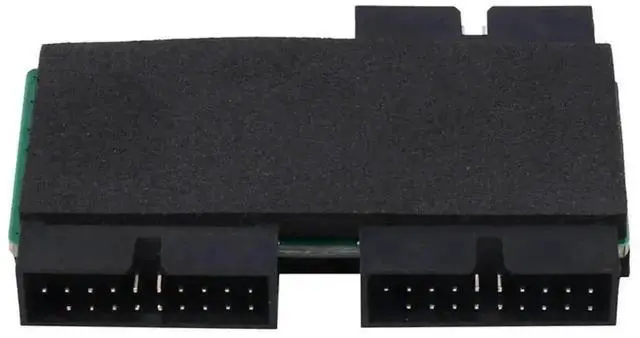 Alt view image 3 of 4 - USB 3.0 19Pin 1 to 2 Splitter Hub with Chip, Modular Cable Design, Motherboard 19Pin Extension Cord