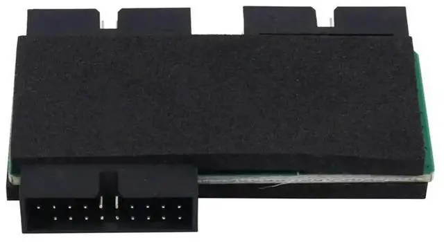 Alt view image 4 of 4 - USB 3.0 19Pin 1 to 2 Splitter Hub with Chip, Modular Cable Design, Motherboard 19Pin Extension Cord