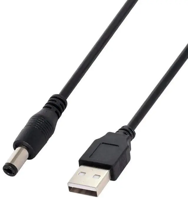 Alt view image 3 of 6 - 100cm USB 2.0 A Male to 5.5x2.5mm DC Barrel Straight Charging Cable, 5V Power Cord