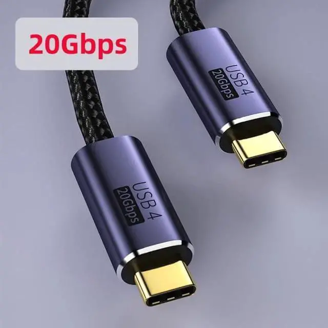 Alt view image 4 of 7 - 3M USB4 USB-C Male to Male Cable, Gen2 20Gbps Data, 100W (20V 5A) Fast Charging for Laptops, Tablets & Phones
