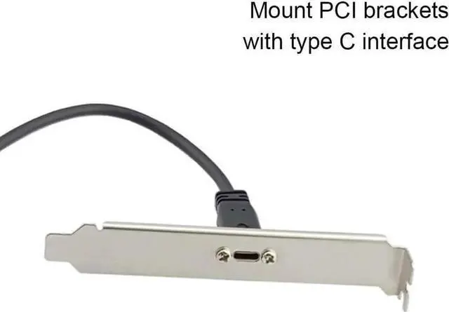 Alt view image 4 of 6 - 2ft/60cm 90 Degree Right Angle USB-C Male to Female Extension Cable, USB 3.1 Extender with Panel Mount Screw Hole for Charging & Data Sync