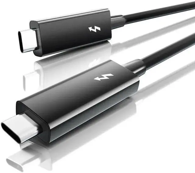 Main image of 2.3ft/0.7m Thunderbolt 3 Cable, USB-C to USB-C, 40Gbps, 100W Charging, 5K/4K@60Hz Video for MacBook, Docking Station, Dell, iPad Air 4 & iPad Pro 2025