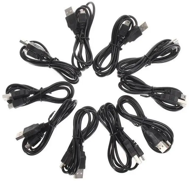 Alt view image 4 of 4 - 10 Pack 1m USB Charging & Data Cables for PS3 Wireless Controller