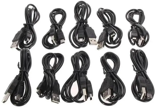 Alt view image 3 of 4 - 10 Pack 1m USB Charging & Data Cables for PS3 Wireless Controller