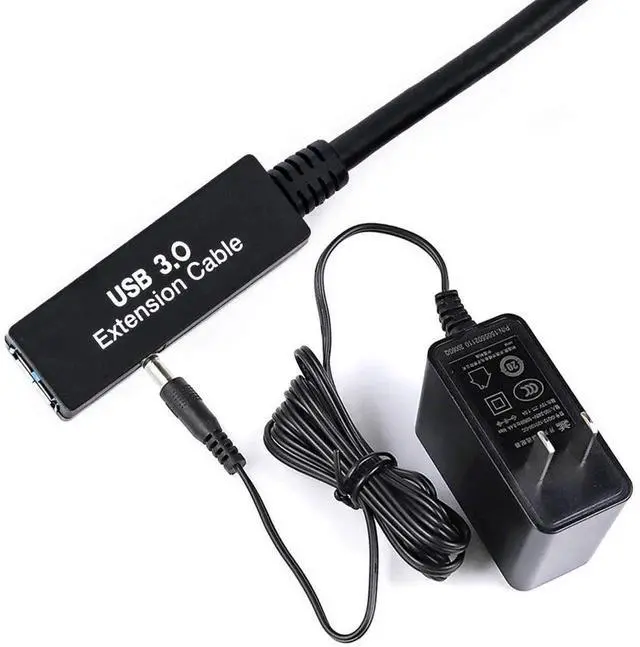 Alt view image 6 of 7 - 100FT Active USB 3.0 Extension Cable, A-Male to A-Female Cord with Signal Amplifier Chipset, Compatible with Quest 3, VR, Rift, 360 Kinect, Xbox, Webcam, PS4, HD Camera & More