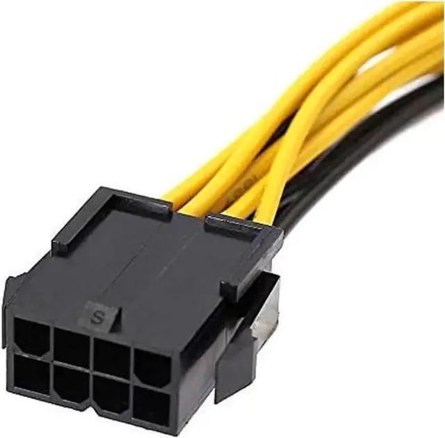 Alt view image 2 of 4 - 8 Inch EPS 8Pin to Dual PCIe 8Pin(6+2) Power Splitter Cable, CPU to GPU Power Cord for Graphics Card & Mining Rig