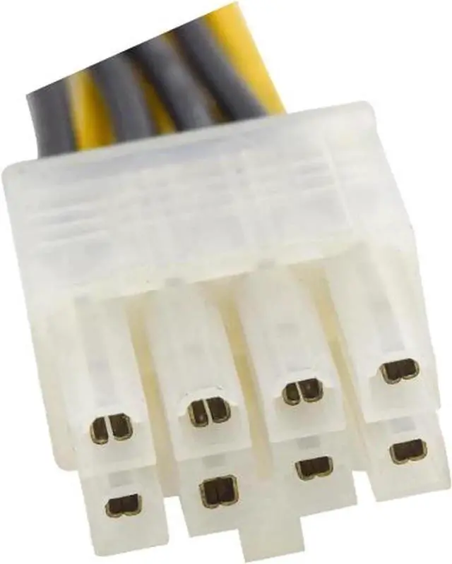 Alt view image 4 of 4 - 6 Inch ATX P4 4-Pin to EPS 8-Pin Power Adapter Cable, 12V Converter Cord for Motherboard & CPU