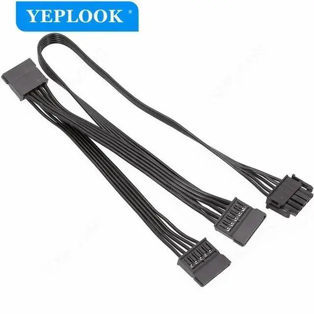 Alt view image 2 of 6 - 5Pin to 3x SATA HDD SSD Power Cable for Cooler Master MWE GOLD V2 (550W-1250W), MPE Modular PSU Power Cord