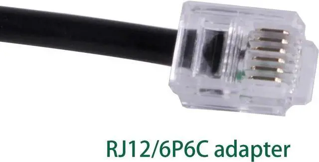 Alt view image 5 of 5 - DB9 Serial RS232 to RJ12 6P6C Adapter Cable, 940-0144A Compatible for APC Rack PDU