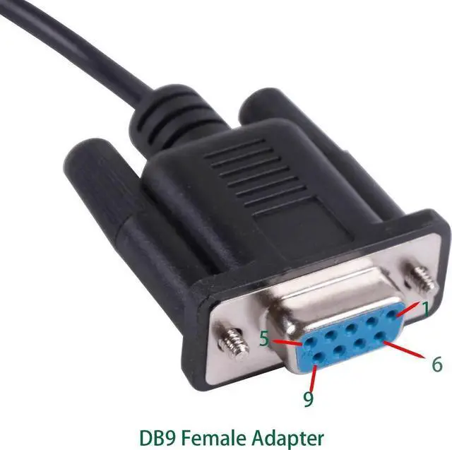 Alt view image 4 of 5 - DB9 Serial RS232 to RJ12 6P6C Adapter Cable, 940-0144A Compatible for APC Rack PDU