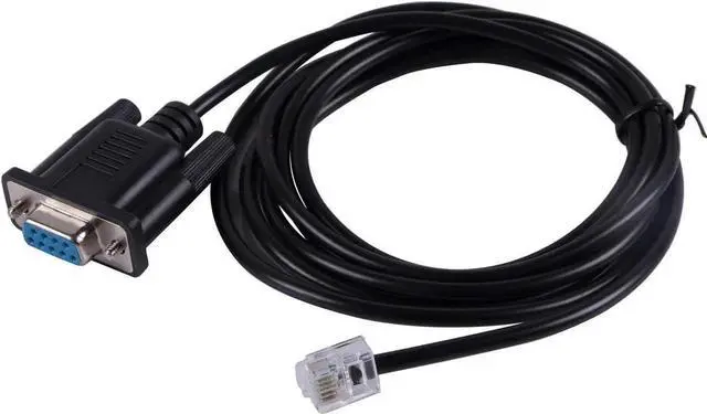 Alt view image 3 of 5 - DB9 Serial RS232 to RJ12 6P6C Adapter Cable, 940-0144A Compatible for APC Rack PDU
