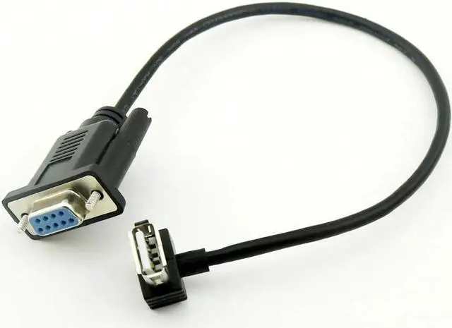 Main image of 8 Inch (25cm) USB 2.0 A Female to DB9 Female RS232 Serial Adapter Cable, 1 Piece
