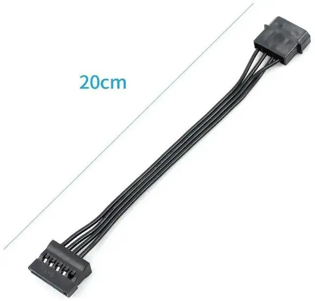 Alt view image 5 of 5 - 1PCS Molex 4 Pin IDE Female to Dual SATA Power Cable, IDE to SATA Power Adapter for Hard Drive & Optical Drive