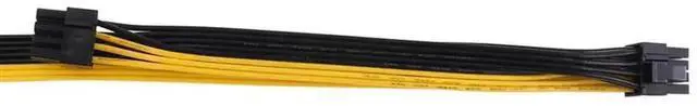 Alt view image 4 of 4 - 60cm+20cm PCI-E 8Pin Male to Dual 8Pin(6+2) Male Power Adapter Cable for Modular PSU