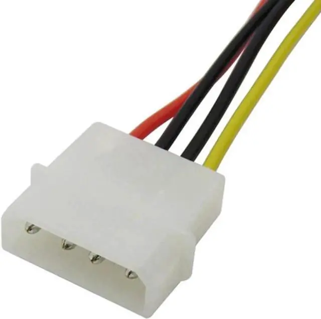 Alt view image 5 of 5 - 70cm SFF-8482 29-Pin SAS to 7Pin SATA Data Cable with 15cm LP4 Molex 4Pin Power Cable