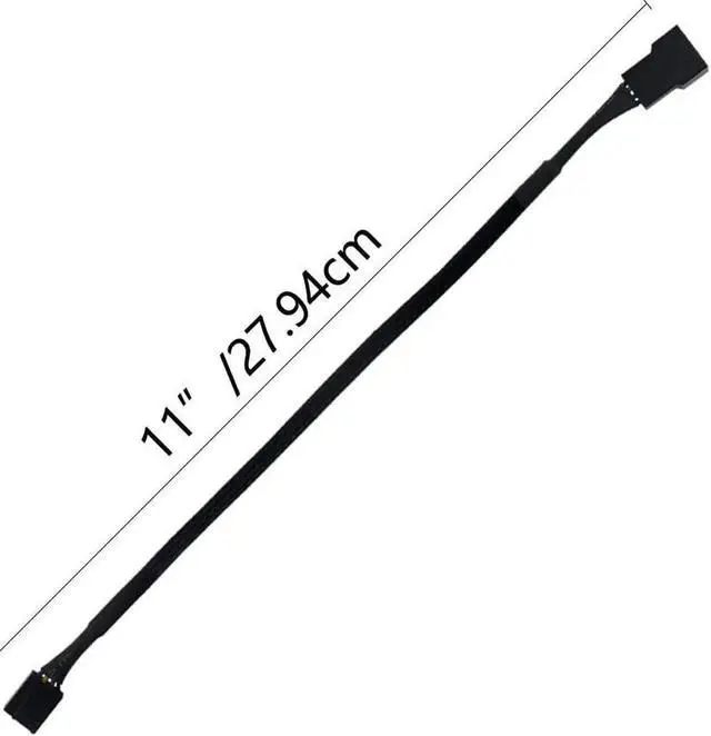 Main image of 10 PCS 10 Inch 4 Pin PWM Fan Extension Cable for PC ATX Case