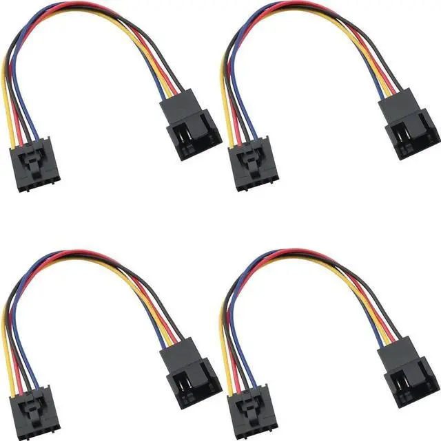 Main image of 4PCS 6.89 Inch / 17.5cm 5Pin to 4Pin CPU Fan Adapter Extension Cable