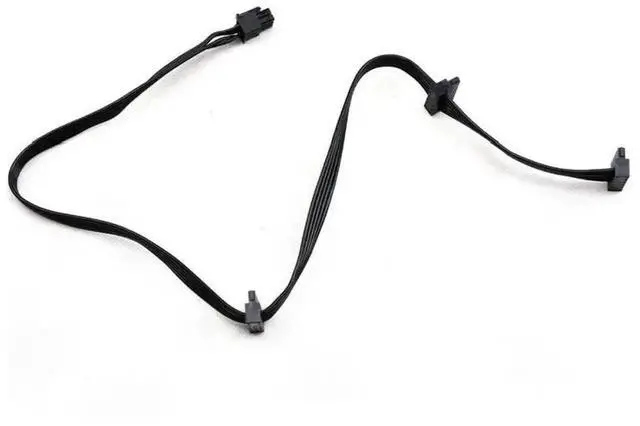 Alt view image 4 of 6 - 6Pin to 3 Angled SATA Power Cable 18AWG for Corsair HX Series Modular PSU