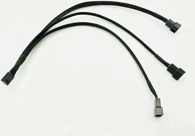 Alt view image 6 of 6 - 5PCS 1 to 3 4Pin PWM Fan Splitter Cables, 4P Female to 3/4Pin Adapter for PC CPU & Mining Cooling Fans