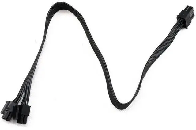 Alt view image 3 of 5 - 6Pin to 3 SATA Angled Power Cable, 18AWG for Corsair HX Series Modular PSU HX750 HX850 HX1000 HX1200
