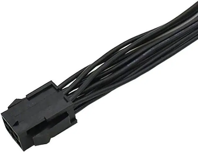 Alt view image 2 of 5 - 8 Inch PCIe 6Pin to Dual 6Pin Power Splitter Cable, Ribbon Cable for GPU & Mining