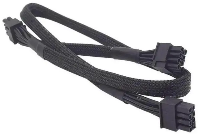 Alt view image 5 of 6 - 60+20CM Sleeved PCIe Dual 8Pin (6+2Pin) GPU Power Cable for Antec EAG 550W/650W/750W PRO