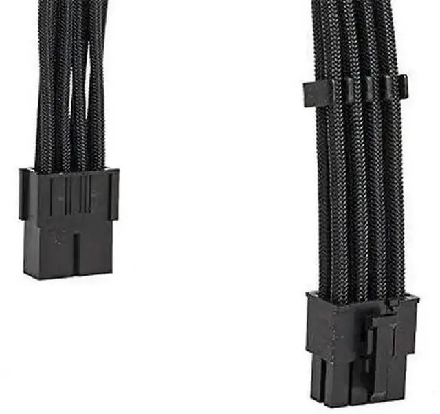 Alt view image 6 of 7 - Black Sleeved PSU Extension Cable Kit 18AWG, EPS 8Pin + PCIe 8Pin with Cable Combs for Motherboard & GPU
