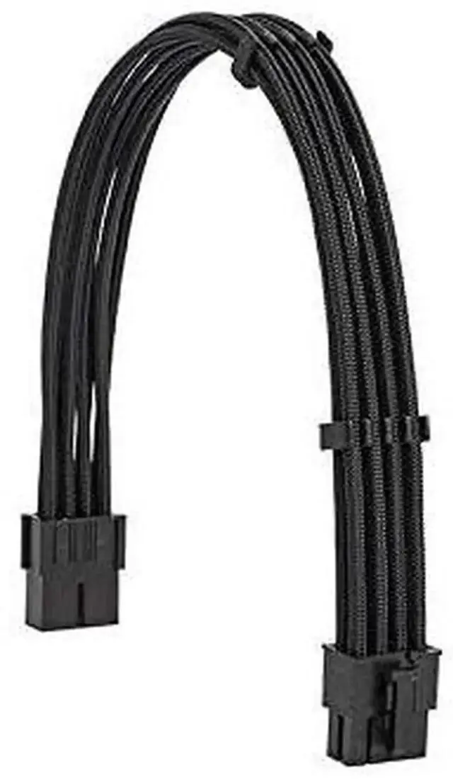 Alt view image 3 of 7 - Black Sleeved PSU Extension Cable Kit 18AWG, EPS 8Pin + PCIe 8Pin with Cable Combs for Motherboard & GPU