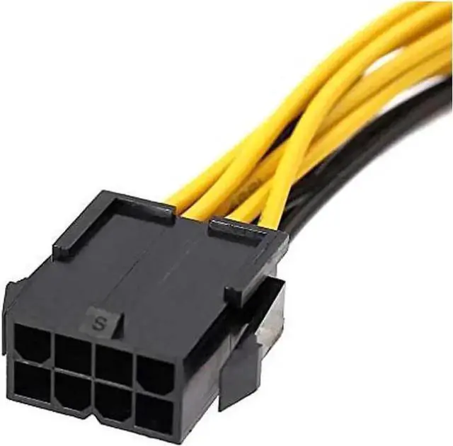 Alt view image 4 of 4 - 8 Inch EPS 8Pin to Dual PCIe 8Pin (6+2) Power Splitter Cable for CPU to GPU, Mining Rigs