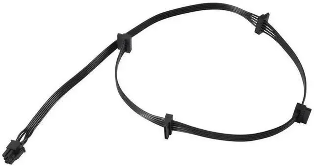 Alt view image 2 of 4 - PCIe 6Pin Male to 4 SATA Power Cable Compatible with Seasonic Focus+ MK3 FX P Series 850PX 750PX 650PX 550PX Modular PSU