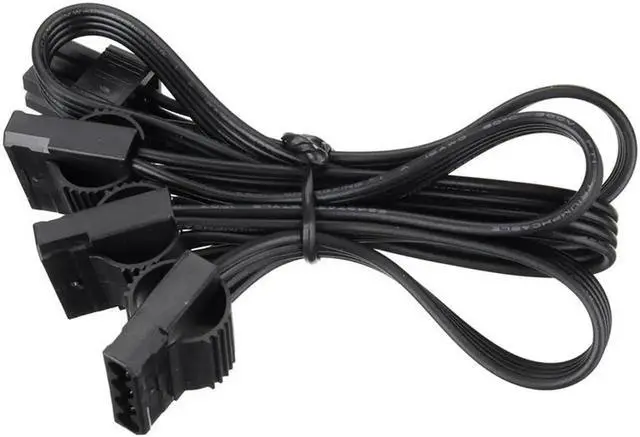Alt view image 5 of 6 - 6Pin Male to 3 IDE 4Pin Female Power Splitter Cable, 1-to-3 Molex Port Multiplier