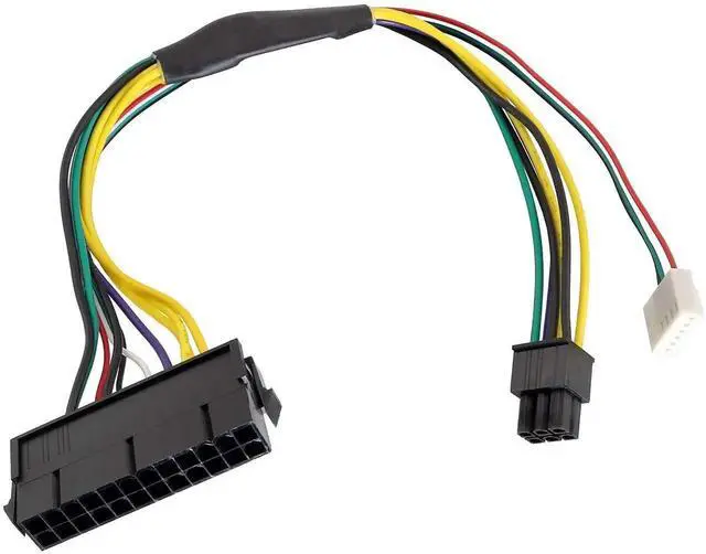 Alt view image 3 of 5 - 30cm 11.8 Inch 24-Pin to 6-Pin 18AWG ATX PSU Power Supply Adapter Cable Compatible with HP Z230 Z220 SFF Motherboards