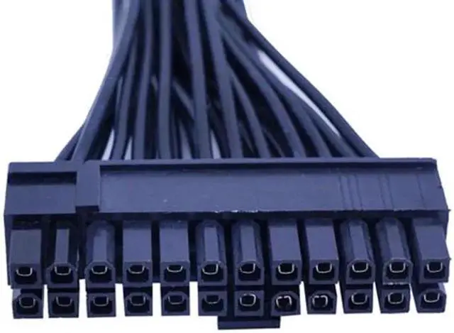 Alt view image 5 of 6 - 30cm ATX 24Pin Male to Female Dual PSU Synchronizer Extension Cable, Dual Power Supply Sync Adapter Cord for Mining Rig Multi PSU Connection