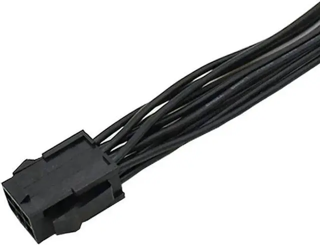 Alt view image 2 of 5 - 8 Inches PCIe Molex 6Pin to Dual PCIe 6Pin Splitter Ribbon Cable, GPU Power Extension Cord for Mining Rig Graphics Card